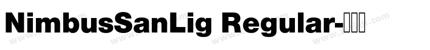 NimbusSanLig Regular字体转换